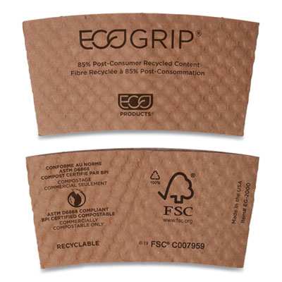 Eco-Products® EcoGrip® Recycled Content Hot Cup Sleeve