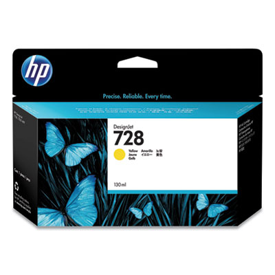 HP 728, (F9J65A) Yellow Original Ink Cartridge HEWF9J65A