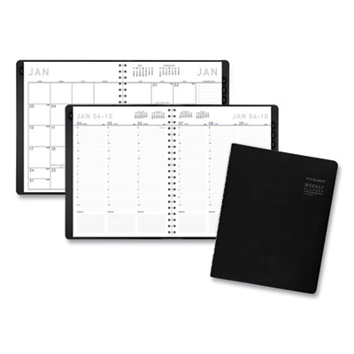 Contemporary Weekly/Monthly Planner, Vertical-Column Format, 11 x 8.25, Black Cover, 12-Month (Jan to Dec): 2023 AAG70950X05