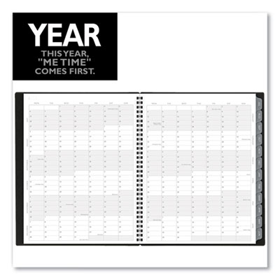 Elevation Academic Weekly/Monthly Planner, 11 x 8.5, Black Cover, 12-Month (July to June): 2024 to 2025
