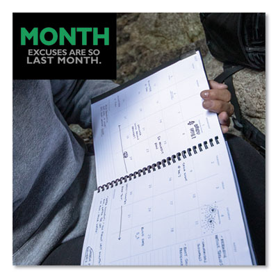 Elevation Academic Weekly/Monthly Planner, 11 x 8.5, Black Cover, 12-Month (July to June): 2024 to 2025