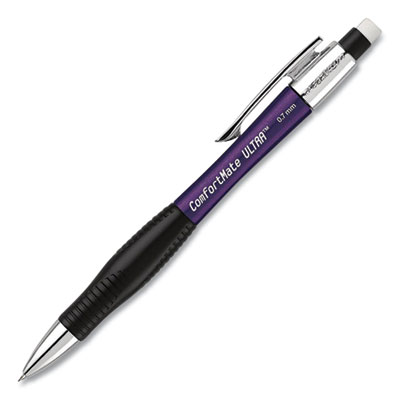 Paper Mate ComfortMate Ultra Mechanical Pencil, 0.7 mm, HB (#2), Black Lead, Assorted Barrel Colors, Dozen (1738798DZ) PAP1738798DZ