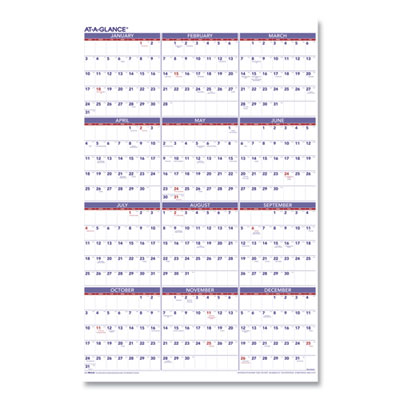 AT-A-GLANCE® Yearly Wall Calendar