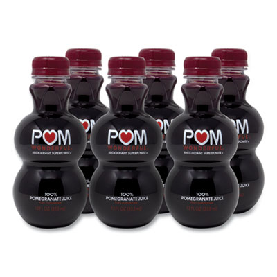 100% Pomegranate Juice, 12 oz Bottle, 6/Pack, Delivered in 1-4 Business Days GRR90200448