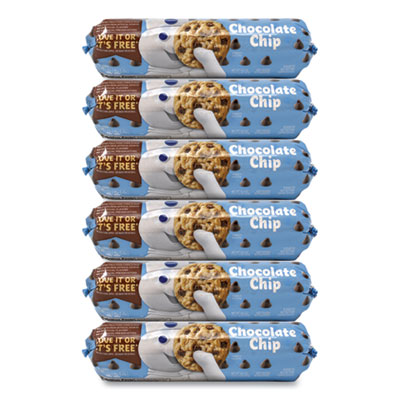 Create 'N Bake Chocolate Chip Cookies, 16.5 oz Tube, 6 Tubes/Pack, Delivered in 1-4 Business Days GRR90200455