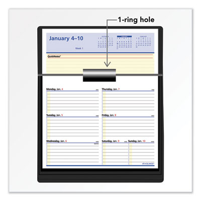 Flip-A-Week Desk Calendar Refill with QuickNotes, 7 x 6, White Sheets, 12-Month (Jan to Dec): 2025