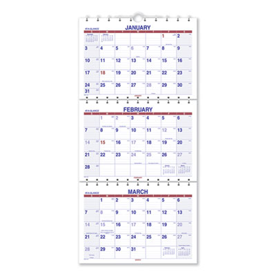 AT-A-GLANCE® Move-A-Page Three-Month Wall Calendar