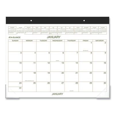 AT-A-GLANCE® Two-Color Desk Pad