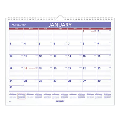 AT-A-GLANCE® Monthly Wall Calendar