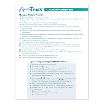 Express Track Recycled Weekly Appointment Book/Monthly Planner, 11 x 8.5, Black Cover, 13-Month: Jan 2025 to Jan 2026