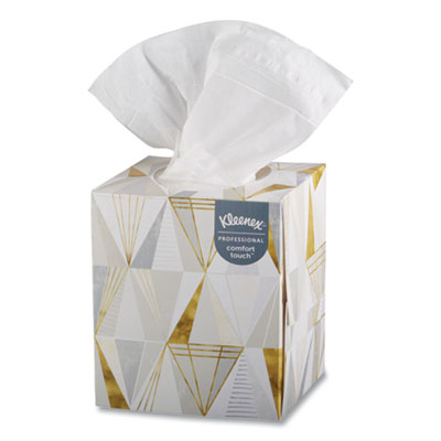 Boutique White Facial Tissue, 2-Ply, Pop-Up Box, 95 Sheets/Box, 3 Boxes/Pack KCC21200