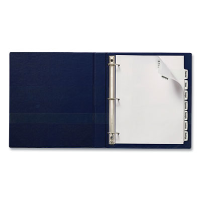 Big Tab Printable Large White Label Tab Dividers, 8-Tab, 11 x 8.5, White, 4 Sets