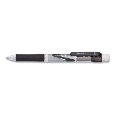 .e-Sharp Mechanical Pencil, 0.5 mm, HB (#2.5), Black Lead, Black Barrel, Dozen PENAZ125A