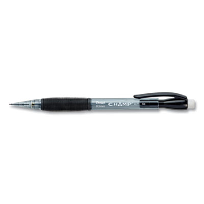 Champ Mechanical Pencil, 0.9 mm, HB (#2.5), Black Lead, Translucent Black Barrel, Dozen PENAL19A