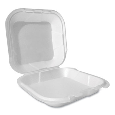 LIDS ONLY: Pulp Tek Plastic Dome Lids, 100 Disposable Lids For Food Trays-  Food Trays Sold Separately, Built-In Tab, Clear Plastic Dome Lids, Fits 5