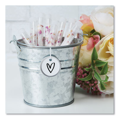 Avery Heavyweight Stock Metal Rim Tags, 1.25" dia, White, 500/Box (AVE14313) AVE14313