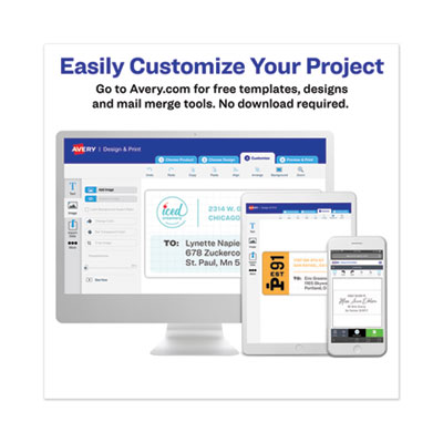 High-Vis Removable Laser/Inkjet ID Labels, 2 x 4, Asst. Neon, 120/Pack