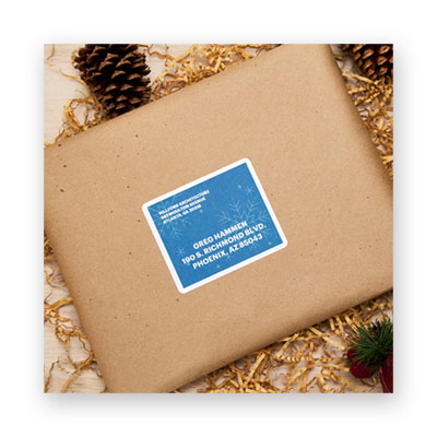 Waterproof Shipping Labels with TrueBlock and Sure Feed, Laser Printers, 3.33 x 4, White, 6/Sheet, 50 Sheets/Pack