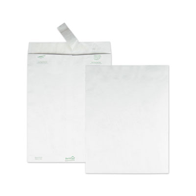 Lightweight 14 lb Tyvek Catalog Mailers, #13 1/2, Square Flap, Redi-Strip Adhesive Closure, 10 x 13, White, 100/Box QUAR1580