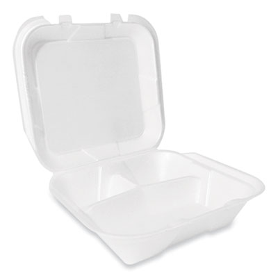 LIDS ONLY: Pulp Tek Plastic Dome Lids, 100 Disposable Lids For Food Trays-  Food Trays Sold Separately, Built-In Tab, Clear Plastic Dome Lids, Fits 5