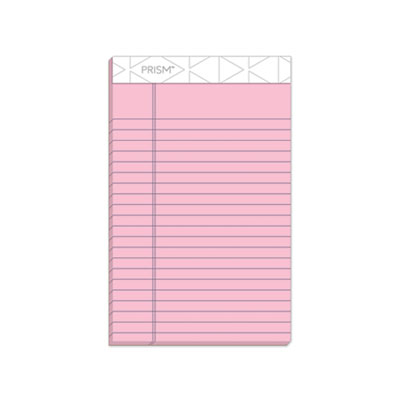 Prism + Colored Writing Pads, Narrow Rule, 50 Pastel Pink 5 x 8