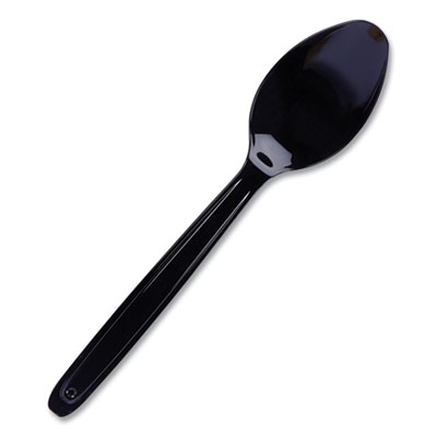 Cutlery for Cutlerease Dispensing System, Spoon 6", Black, 960/Box WNACEASESP960BL