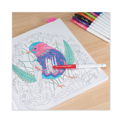 FriXion Colors Erasable Porous Point Pen, Stick, Bold 2.5 mm, Assorted Artistic Ink and Barrel Colors, 6/Pack