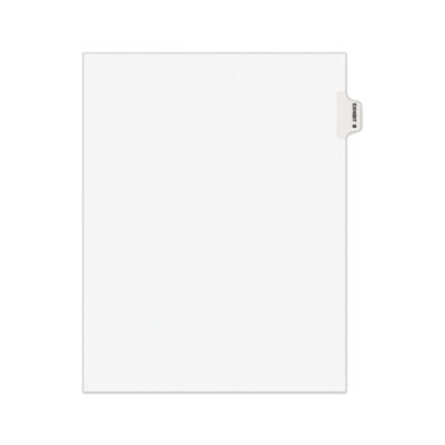Avery-Style Preprinted Legal Side Tab Divider, Exhibit B, Letter, White, 25/Pack, (1372) AVE01372