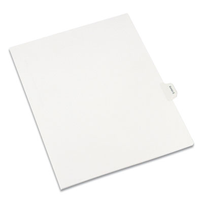 Allstate-Style Legal Side Tab Dividers, Exhibit G, Letter, White, 25/Pack AVE82113