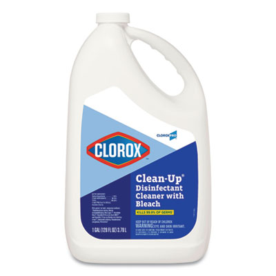 Clean-Up Disinfectant Cleaner with Bleach, Fresh, 128 oz Refill Bottle CLO35420EA