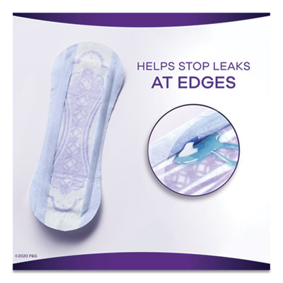 Discreet Incontinence Liners, Very Light Absorbency, Long, 44/Pack, 3 Packs/Carton