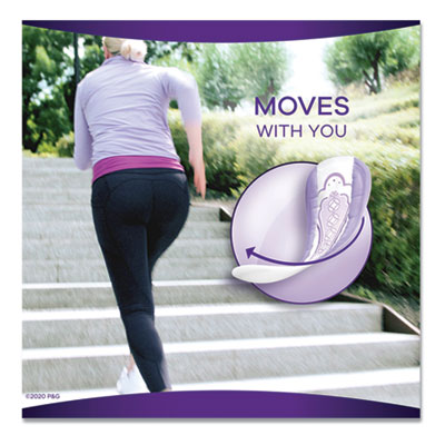 Discreet Incontinence Liners, Very Light Absorbency, Long, 44/Pack, 3 Packs/Carton