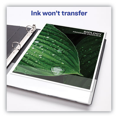 Heavy-Duty Non Stick View Binder with DuraHinge and Slant Rings, 3 Rings, 4