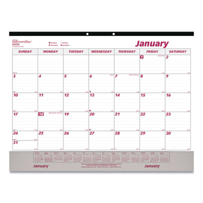 Brownline® Monthly Desk Pad Calendar