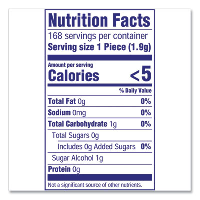 Sugar-Free Chewing Gum, Bubblemint, 12/box