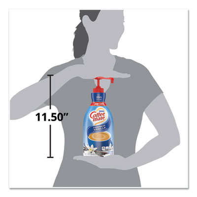 Liquid Coffee Creamer, French Vanilla, 1.5 L Pump Bottle, 2/Carton