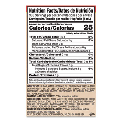 Liquid Coffee Creamer, Sweetened Original, 1.5 L Pump Bottle