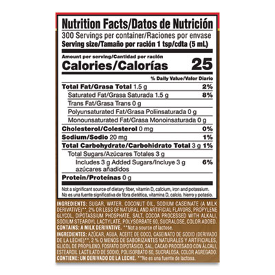 Liquid Creamer Pump Bottle, Salted Caramel Chocolate, 1.5 L Pump Bottle