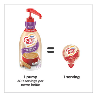 Liquid Coffee Creamer, Sweetened Original, 1.5 L Pump Bottle