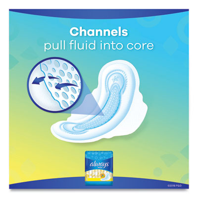 Regular Maxi Pads With Wings, Regular, 10/Box