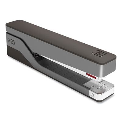 Desktop Aluminum Full Strip Stapler, 25-Sheet Capacity, Gray/Black TUD24418188