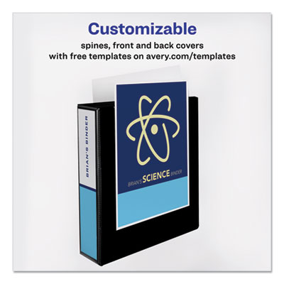 Durable View Binder with DuraHinge and EZD Rings, 3 Rings, 2