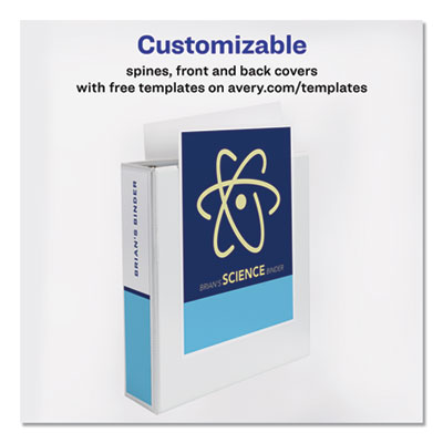 Durable View Binder with DuraHinge and EZD Rings, 3 Rings, 2