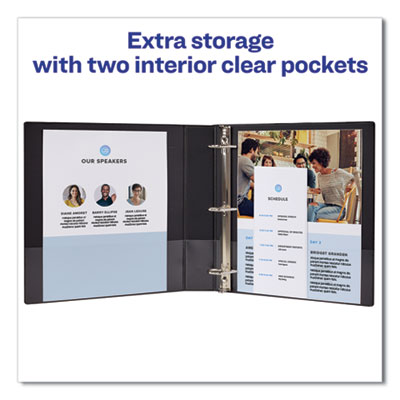 Durable Non-View Binder with DuraHinge and Slant Rings, 3 Rings, 1.5