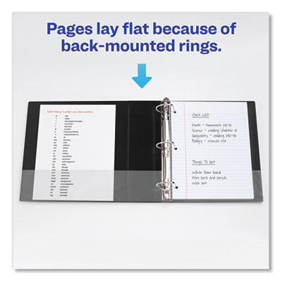 Durable Non-View Binder with DuraHinge and Slant Rings, 3 Rings, 3