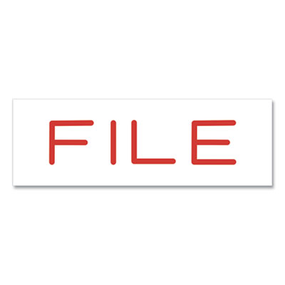 Pre-Inked Message Stamp, File, 1.63