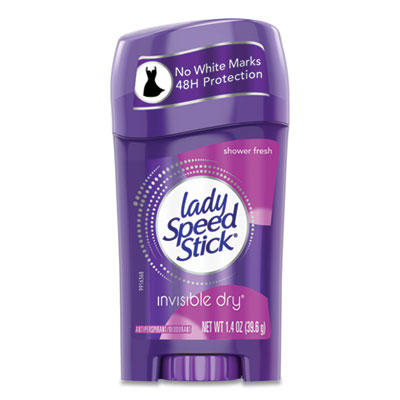 Lady Speed Stick Invisible Dry Antiperspirant, Fresh Scent, 1.4 Oz, White, 12/carton (CPC96299) CPC96299