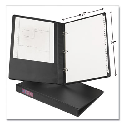 Legal Durable Non-View Binder with Round Rings, 3 Rings, 1