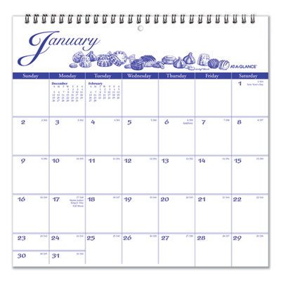 AT-A-GLANCE® 12-Month Illustrator's Edition Wall Calendar