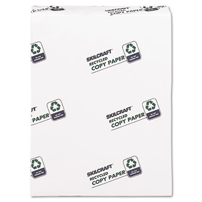 7530015623259, SKILCRAFT Xerographic Paper, 92 Bright, 20 lb Bond Weight, 8.5 x 11, White, 500 Sheets/Ream, 5 Reams/Carton